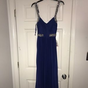 Diamond blue long dress